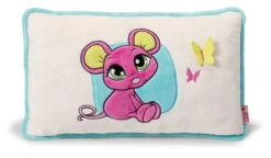 Nici 37778 Kissen Maus Pink 43x25cm Plüsch Sweet Hearts Kuschelkissen