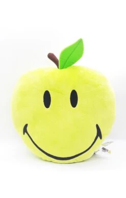Nici 39314 Kissen Grüner Apfel Figürlich Ca 30x30cm Plüsch Smiley World