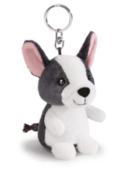 Nici 41112 Schlüsselanhänger Hund Französische Bulldogge Haustier Ca 10cm Plüsch