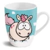 Nici 41614 Tasse Einhorn Theodor & Carbon Flash Blau 8x10cm Porzellan -Nici Gmbh 41614 01 HA Frei me