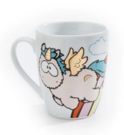 Nici 42234 Tasse Einhorn Rainbow Flair + Theodor & Friends 8x10cm Porzellan -Nici Gmbh 42234 02 ZA Frei me