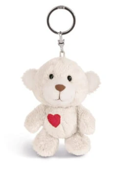 Nici 42600 Schlüsselanhänger Love-Bär Weiß Mit Herz Ca 10cm Plüsch Liebe