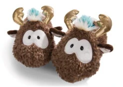 Nici 44130 Hausschuhe Rentier Reny Heart Firgürlich Plüsch Gr 34-37 (M) -Nici Gmbh 44130 04 ZA 2048x1447