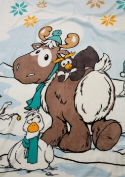 Nici 44158 Kuschel-Decke Winter Glamour Rentier Gans Pinguin 125x160cm Plüsch -Nici Gmbh 44158 05 ZA me