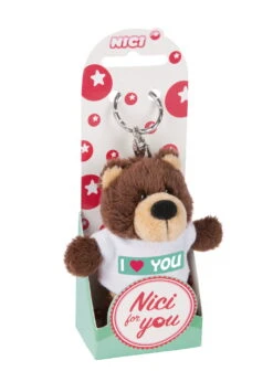 Nici 44717 Schlüsselanhänger Bär Mit T-Shirt Ca 10cm - I (herz) YOU Love Liebe -Nici Gmbh 44717 02 ZA Frei 1462x2048