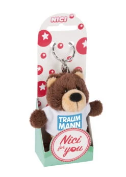 Nici 44726 Schlüsselanhänger Bär Mit T-Shirt Ca 10cm - Traummann -Nici Gmbh 44726 02 ZA Frei 1462x2048