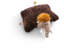 Nici 45319 Kuscheltier-Kissen 2-in-1 Mammut Elke 40x30cm Plüsch Winter -Nici Gmbh 45319 06 ZA me