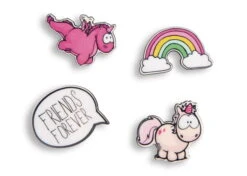 Nici 45702 SET Acryl Pins Einhorn Theodor & Friends Regenbogen Auf Header-Karte -Nici Gmbh 45702 05 ZA Frei 2048x1462