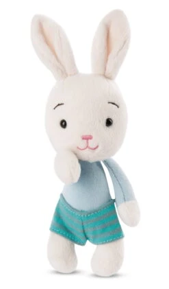 Nici 47511 Happy Bunnies Bunny Hase Creme Blaues Shirt 15cm Plüsch Kuscheltier -Nici Gmbh 47511 04 ZA Frei 1202x2048