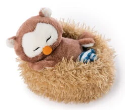 Nici 47876 Eule Oscar 12cm Schlafend Im Vogel-Nest Plüsch Kuscheltier Owlsons -Nici Gmbh 47876 02 ZA Frei 2048x1798