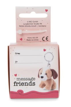 Nici 48135 Schlüsselanhänger Message Friends 6cm - Hund "Ich Hab Dich Lieb!" -Nici Gmbh 48135 02 ZA Frei 1356x2048