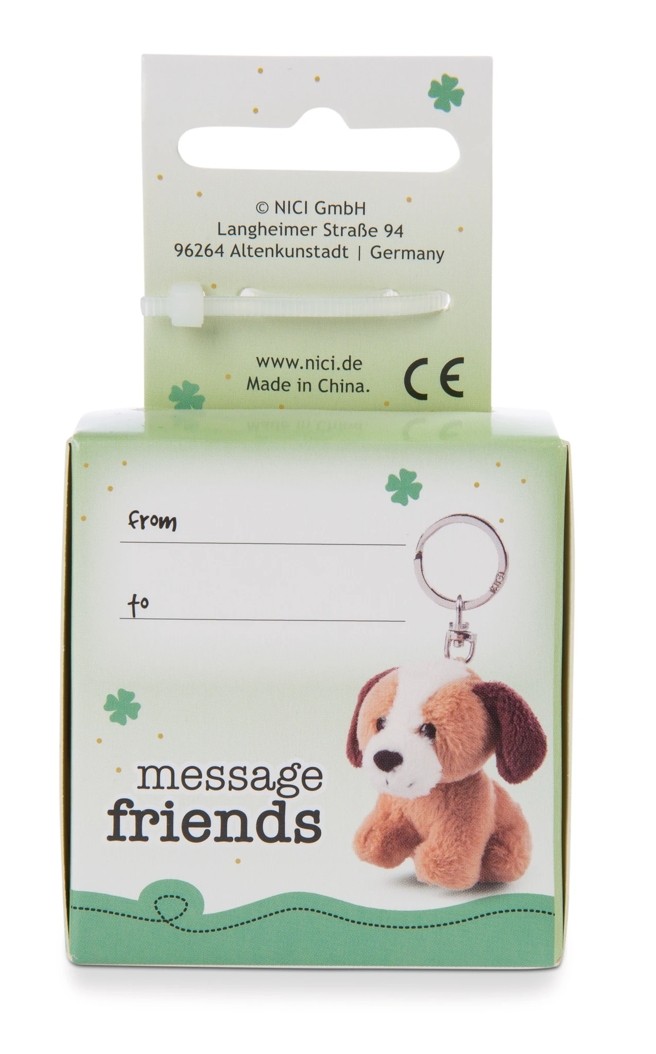 Nici 48136 Schlüsselanhänger Message Friends 6cm - Hund "Kleiner Glücksbringer" 4 Nici 48136 Schlüsselanhänger Message Friends 6cm - Hund "Kleiner Glücksbringer" – Bild 2