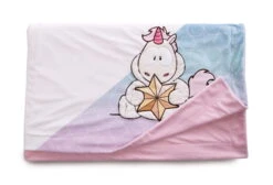 Nici 48170 Plüschdecke Einhorn Theodor Im Schneeanzug Ca 140x175cm GREEN