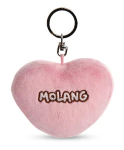Nici 48222 Schlüsselanhänger Herzförmig PiuPiu Molang Regenbogen 8cm Kawaii -Nici Gmbh 48222 04 ZA Frei