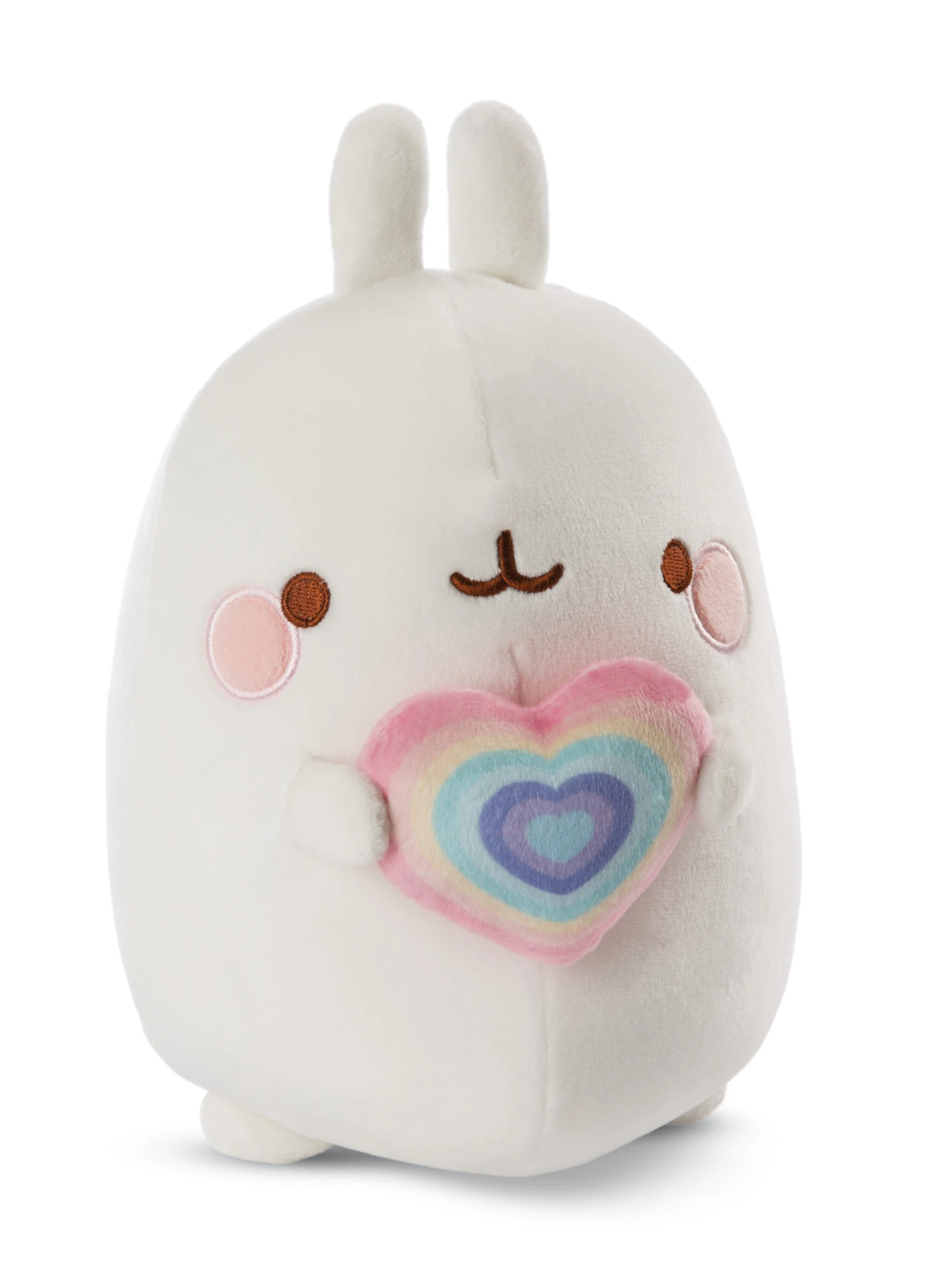 Nici 48226 Molang Mit Regenbogenherz 48cm Stretch-Plüsch Kuscheltier Kawaii 3 Nici 48226 Molang Mit Regenbogenherz 48cm Stretch-Plüsch Kuscheltier Kawaii