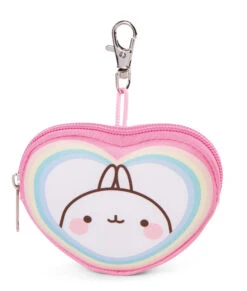 Nici 48232 Münztäschchen Molang Regenbogen Mit Karabiner 10x8x2cm Kawaii