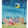 Nici 48526 Plüschdecke Schlafmützen Schaf Fuchs Einhorn Pinguin 106x140cm -Nici Gmbh 48527 01 HA Frei 1612x2048
