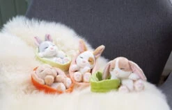 Nici 48706 Sleeping Pets Bunnies Hase Grau 12cm Schlafend Im Körbchen Grün -Nici Gmbh 48706 10 48707 48708 48709 Milieu 2048x1318 1