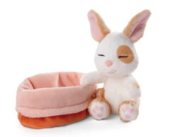 Nici 48707 Sleeping Pets Bunnies Hase Karamell Punkte 12cm Schlafend Im Körbchen -Nici Gmbh 48707 03 ZA Frei 2048x1602