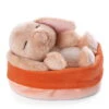 Nici 48708 Sleeping Pets Bunnies Hase Karamell 12cm Schlafend Im Körbchen Peach -Nici Gmbh 48708 02 ZA Frei 2048x1818