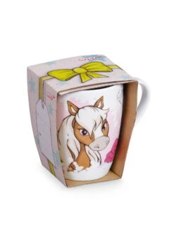 Nici 48913 Tasse Pony Lorenzo 310ml Mit Banderole 10x8cm Pferd Mystery Hearts