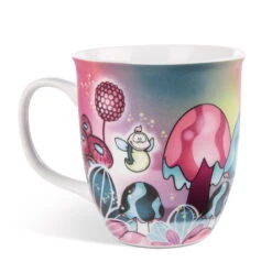 Nici 49113 Tasse Einhorn Midnight Floral "Be A Light In The Dark" Ca 360ml -Nici Gmbh 49113 04 ZA weiss 2039x2048