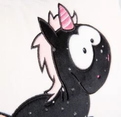 Nici 41428 Kissen Schwarzes Einhorn Carbon Flash Rechteckig 43x25cm Plüsch -Nici Gmbh 57bt0OWNdq5FpH1