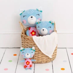 Nici 90428 Lemon Ribbon Katze 45cm Plüsch Kuscheltier Schlenker -Nici Gmbh 90426 1pt 1