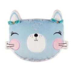 Nici 90520 Lemon Ribbon Kissen Katze Kopf Figürlich 35x35cm Plüsch