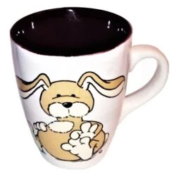 Nici 22036 Tasse Hase Puschel Beige Porzellan Spring Frühling Rabbit 11cm Ø8,5cm -Nici Gmbh N22036 bearbeitet