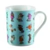 Nici 28525 Tasse Jolly Mäh Allover Bunte Schafe Blau Porzellan Kaffeetasse -Nici Gmbh N28525